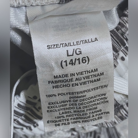 Adidas Joggers Parachute Joggers Youth Size Large 12/14 Grey Print 3 Stripe New - Picture 5 of 6